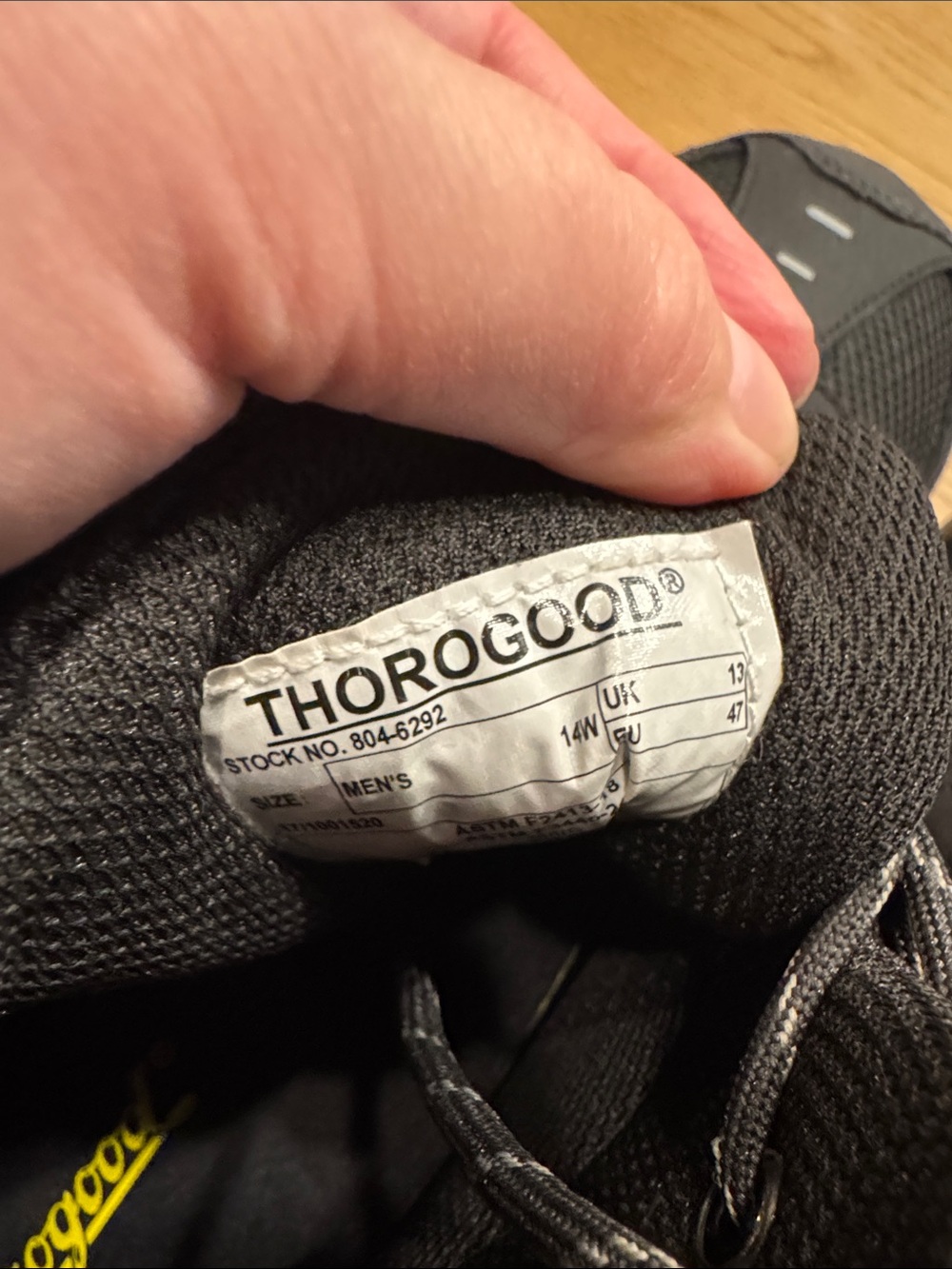 Men's All-Black Athletic Trail Sneakers - Picture 12 of 15